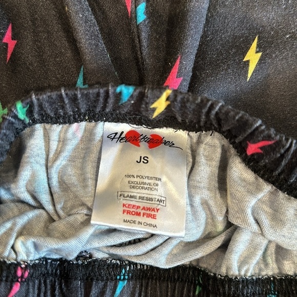 Heartbreaker Junior Girl’s Lightning Bolt Pajama Pants - Size Small - Picture 4 of 4